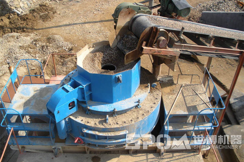 磨石子制砂装备进料口
